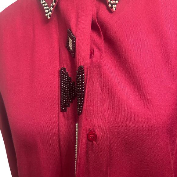 Vintage Beaded Blouse by Gordon & James - Picture 4 of 7